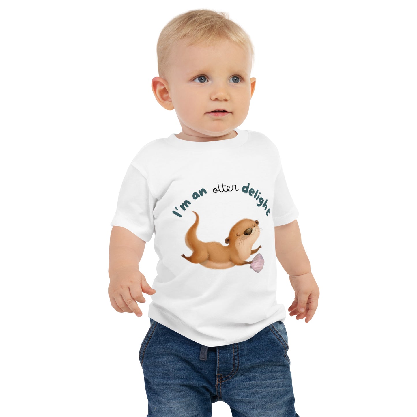 Baby Jersey Short Sleeve Tee - OTTER DELIGHT