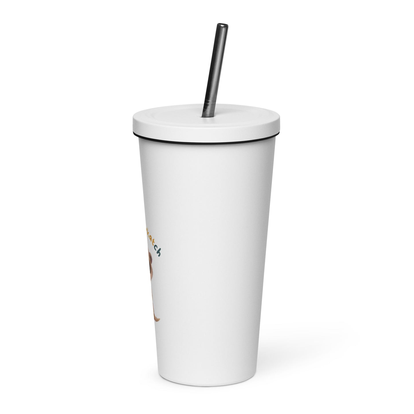 Insulated tumbler with a straw - MEERKAT