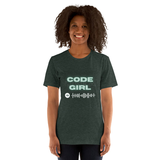 CODE LIKE A GIRL Unisex t-shirt